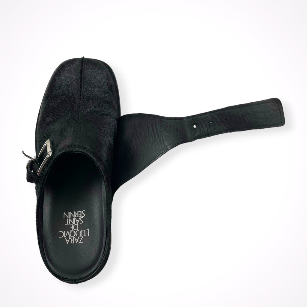 ZARA × LUDOVIC DE SAINT SERNIN / コラボ ハラコモンクサンダル SIZE:25.5cm