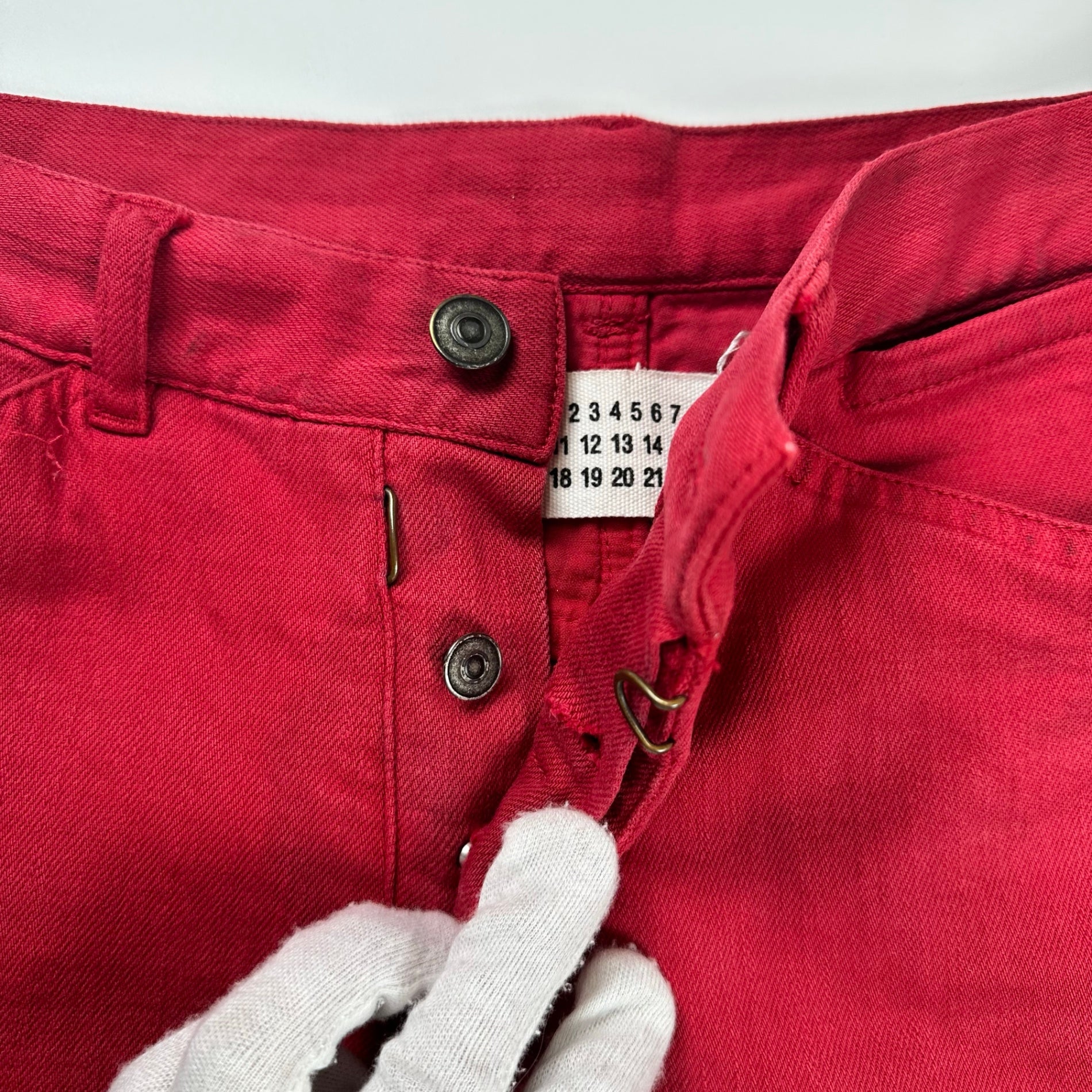 本人期08SS MAISON MARTIN MARGIELA メゾンマルタンマルジェラ / 08SS カラーデニムパンツ 本人期 イタリア製 SIZE:44