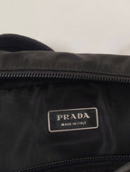 PRADA / ナイロンブリーフバッグ ブラック 三角プレート