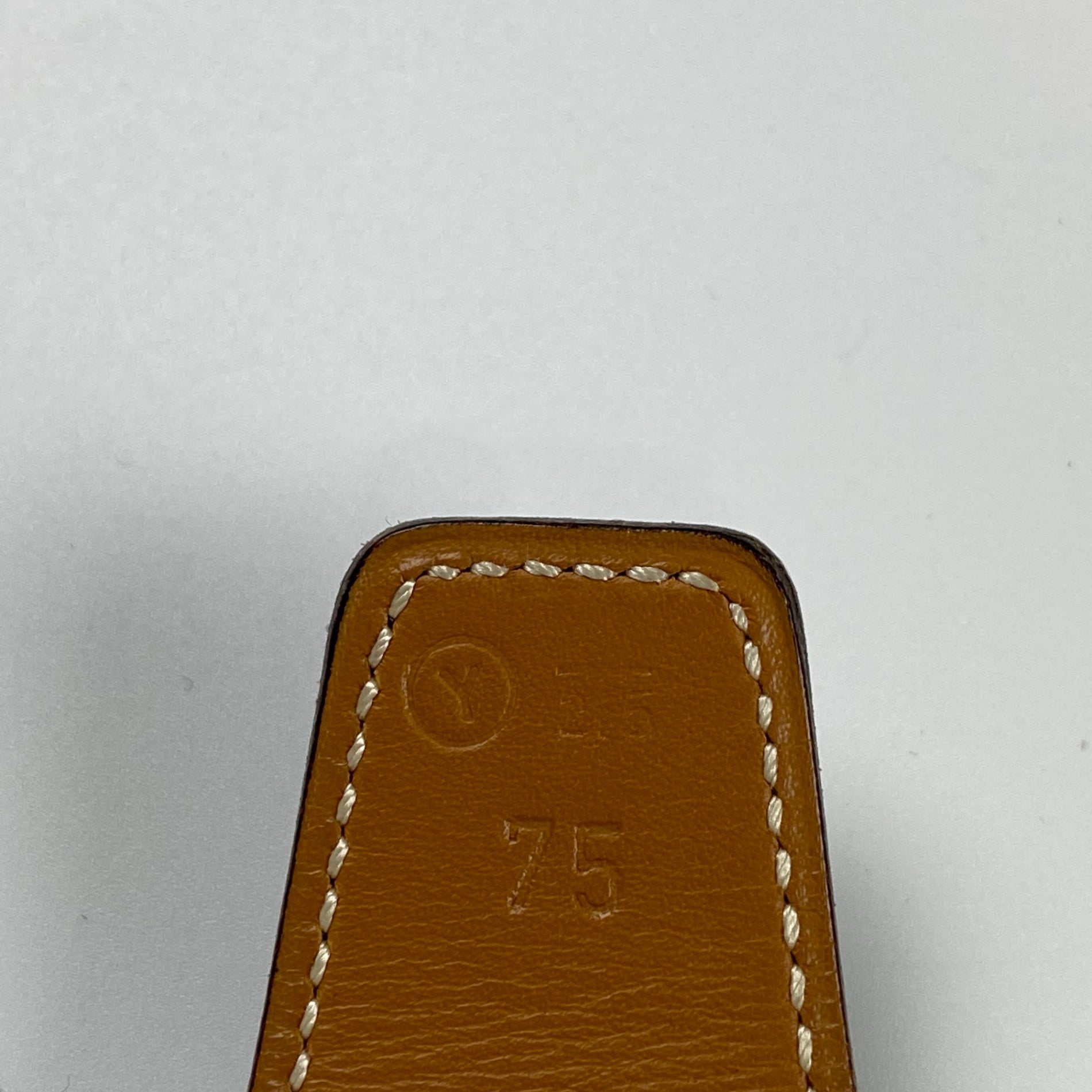 【極美品 鑑定済】 HERMES エルメス / コンスタンス Hバックル レザーベルト 〇Y刻印 ブラック×ベージュ 75cm