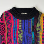 VINTAGE / 〈I･V･Y〉 3D立体編み クルーネックニットセーター SIZE:L