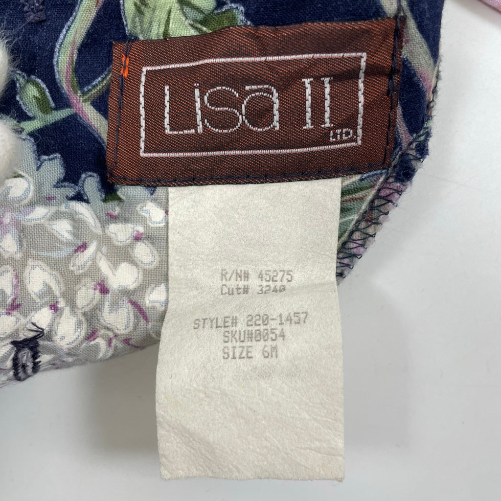Lisa Ⅱ / 〈Lisa Ⅱ〉80s ヴィンテージレースワンピース USA製 SIZE:6M
