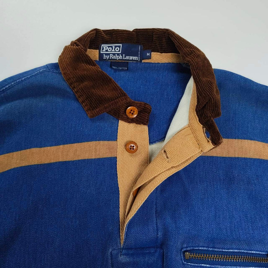 Polo by Rlaph Lauren ポロ バイ ラルフローレン / 90s ドッグ刺繍 POLO SPORTSMAN ラガーシャツ SIZE：M