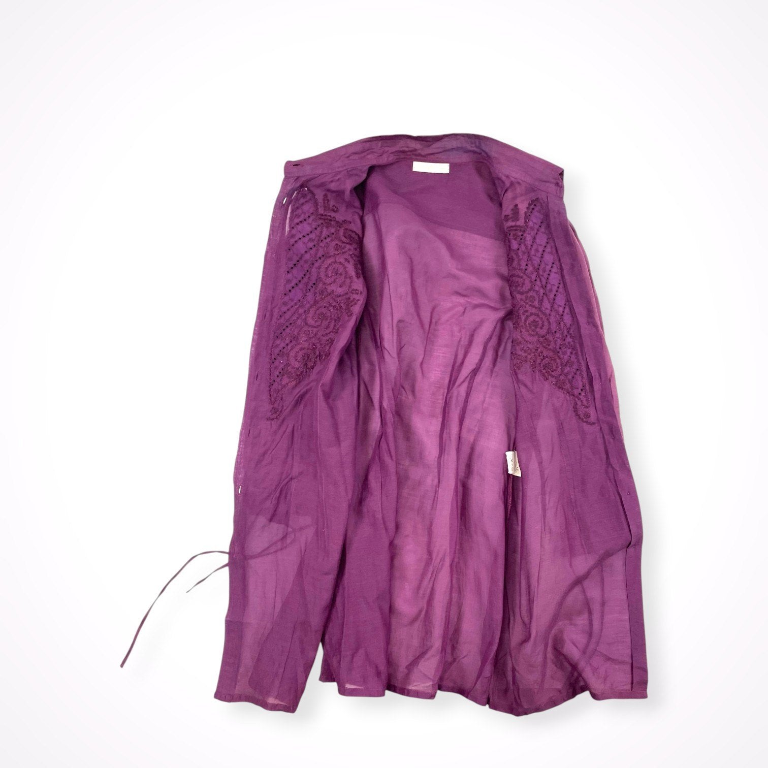 ERMANNO SCERVINO SCERVINO Street / 刺繍カットワークシャツ 参考定価：70,000程度 SIZE:42