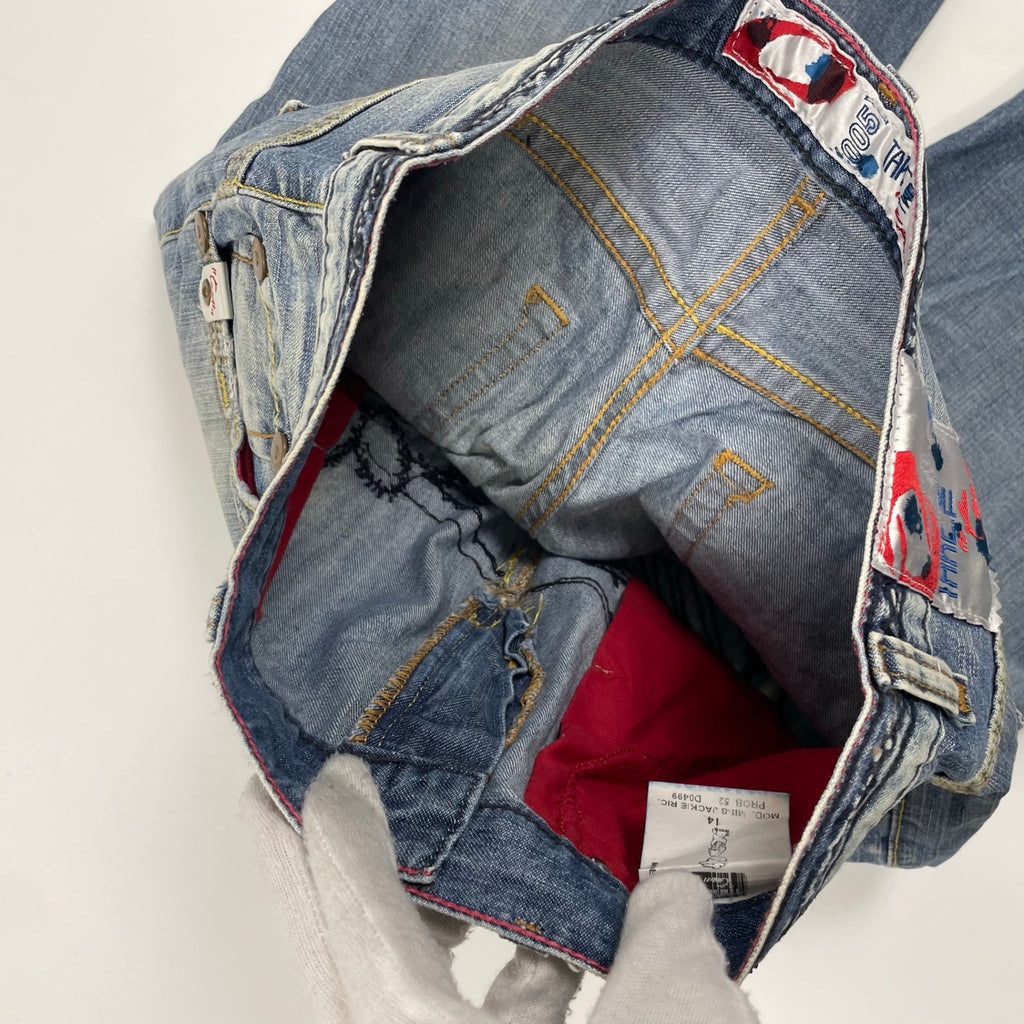 VINTAGE ヴィンテージ / Y2Kヴィンテージ刺繍デニムパンツ ローライズ SIZE:14