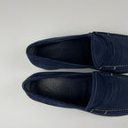 SALVATORE FERRAGAMO サルバトーレ フェラガモ / スウェードローファー ネイビー 極美品 参考定価：70,000程度 SIZE：9(27cm程度)