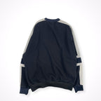 ALMOST BLACK / サイドバイカラーライン 切替スウェットシャツ 参考定価：37,000程度 SIZE:2