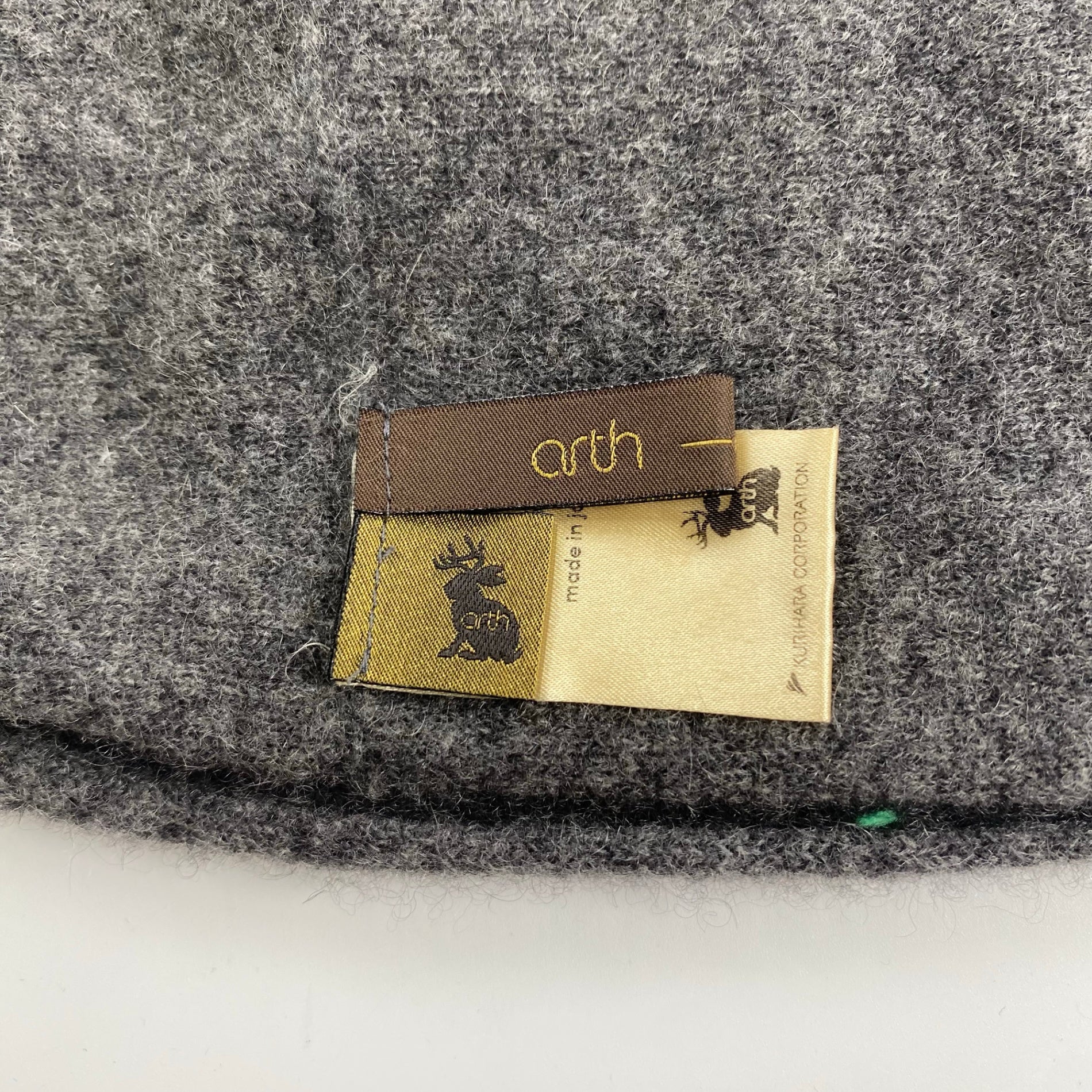 arth アース / ニット帽 ビーニー カシミヤ100％ MADE IN JAPAN  頭囲：57-59cm