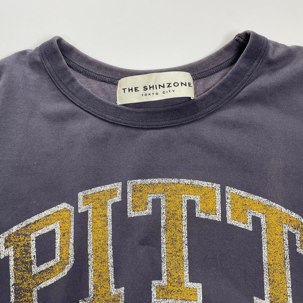 THE SHINZONE ザ シンゾーン / PITT ヴィンテージライクTEE Tシャツ ネイビー SIZE:FREE
