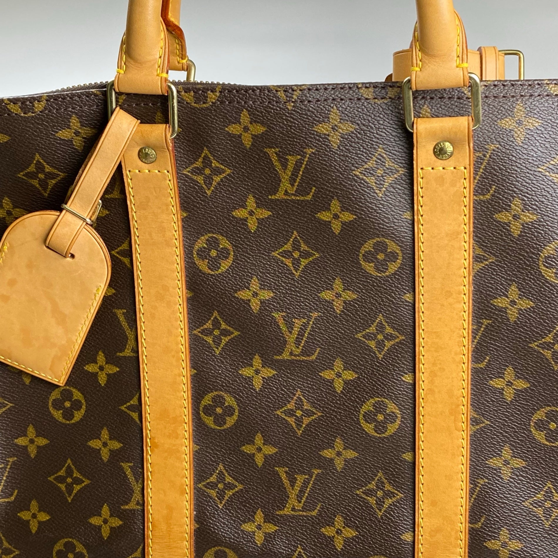 【鑑定済・美品】 LOUIS VUITTON ルイ ヴィトン / キーポル55 M41424 ボストンバッグ モノグラムキャンバス ブラウン 茶