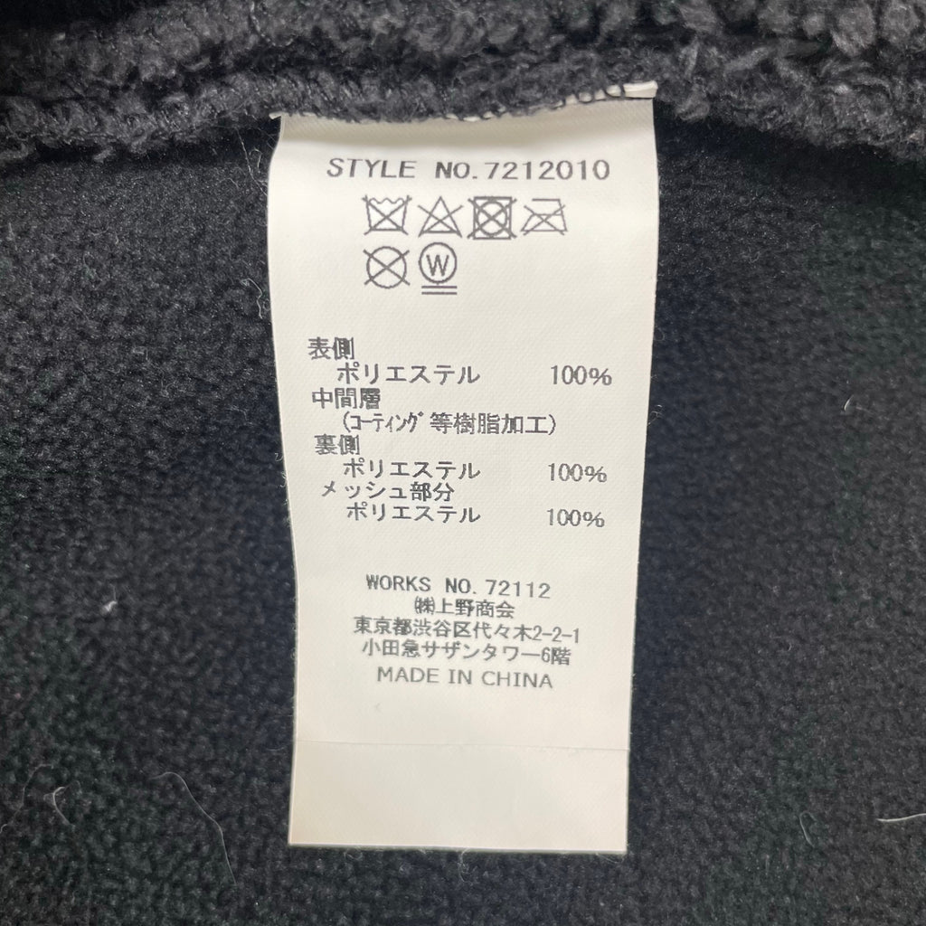 MANASTASH マナスタッシュ / 半纏フリースジャケット キモノ ブラック  SIZE:M