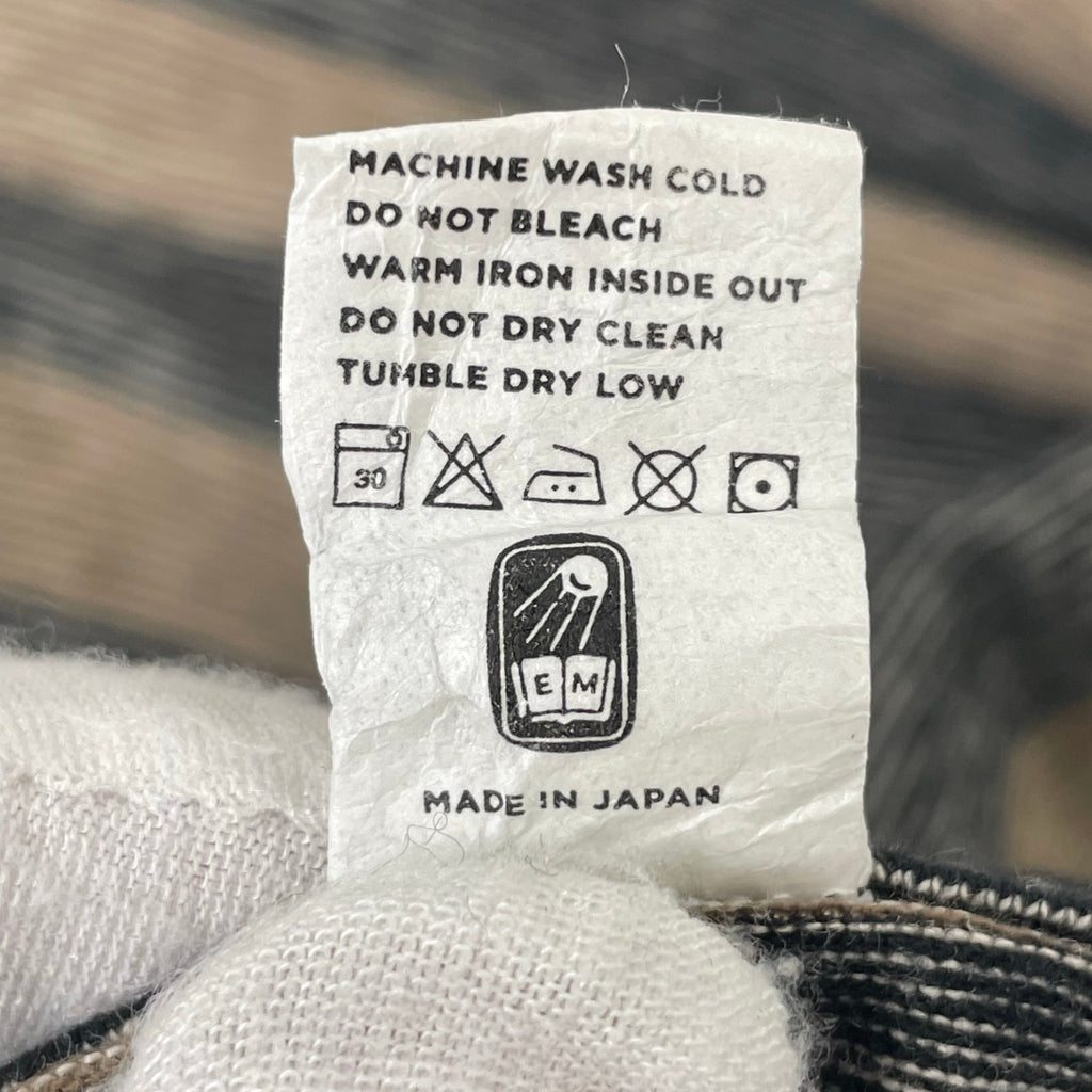 ENDS and MEANS / ボーダーTEE ブラウン×ブラック SIZE：M