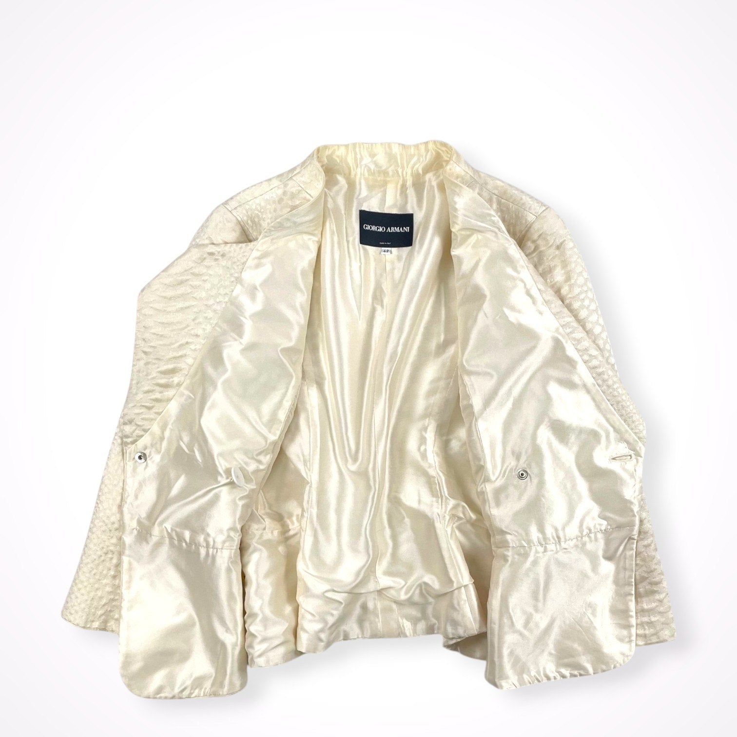 GIORGIO ARMANI / アーカイブ コットンシルクジャケット BORGO21製 参考定価：250,000程度 SIZE:42