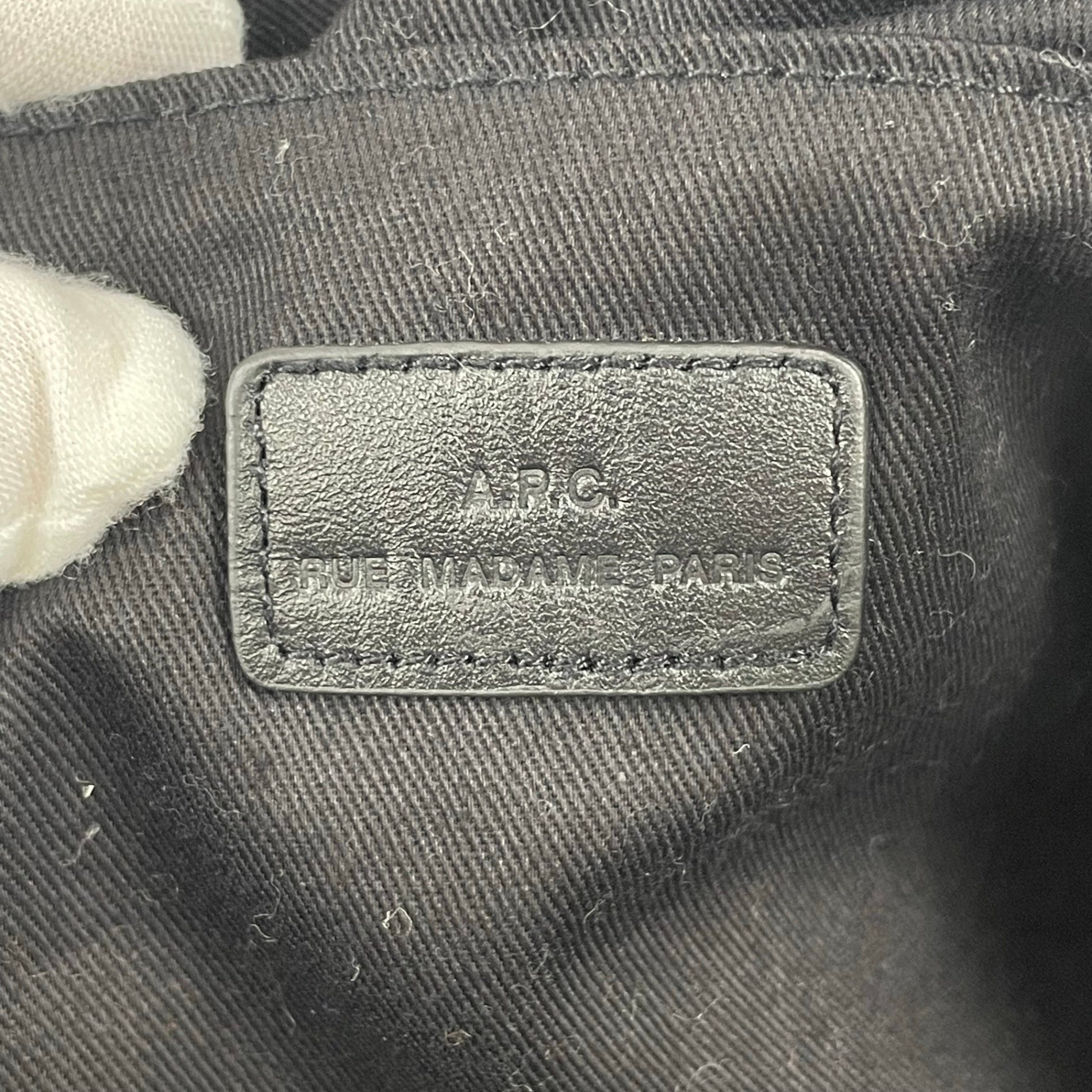 A.P.C. / レザー切替 ボストンバッグ 参考定価：42,000程度