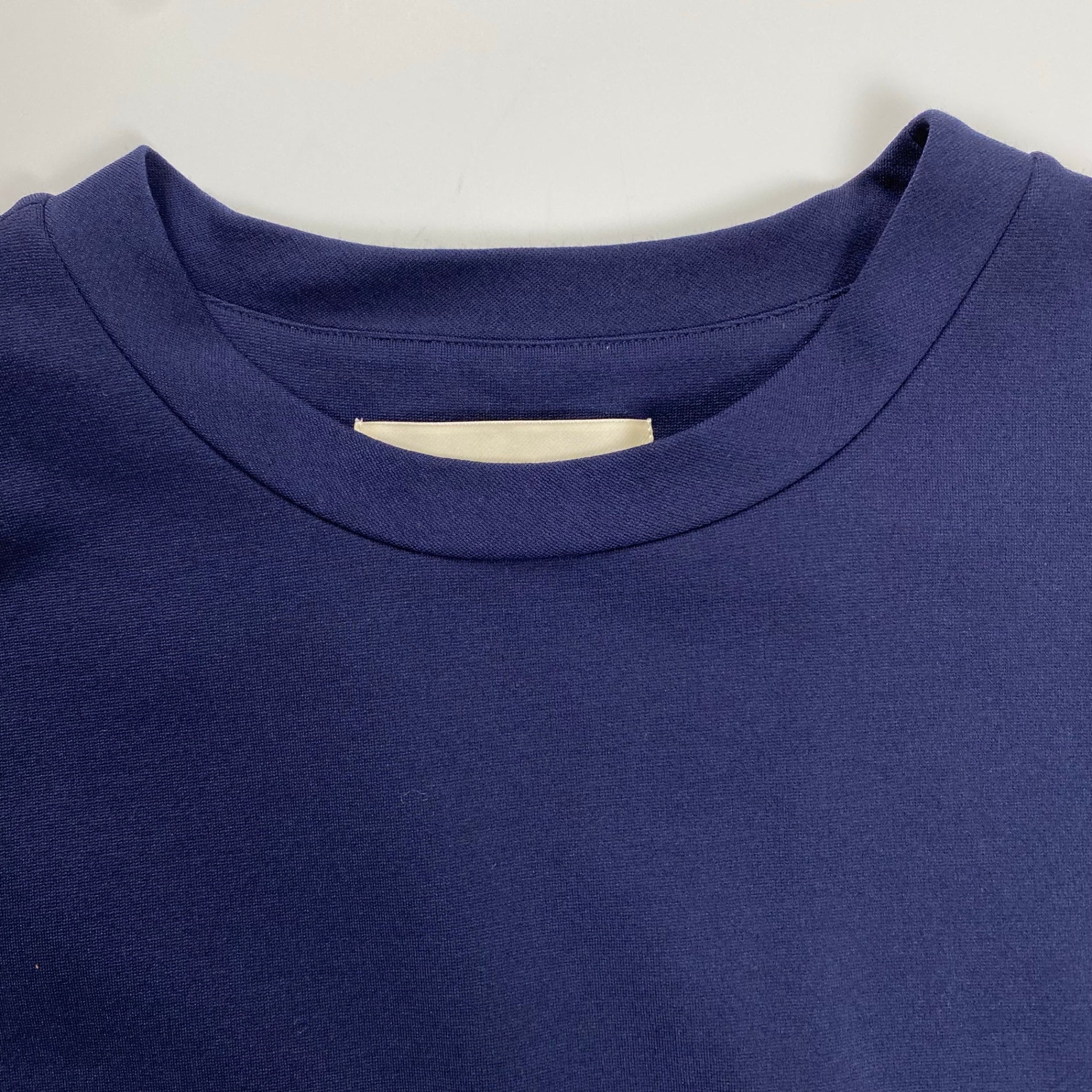 LIVIANA CONTI リビアナ コンティ / シャツMIXカットソー ネイビー ホワイト 参考定価：50,000程度 SIZE:44