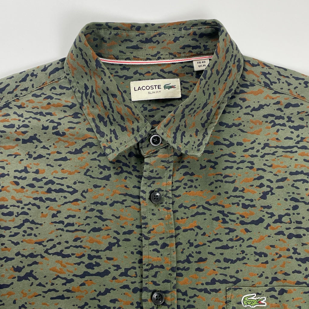 LACOSTE ラコステ / 迷彩柄 オックスシャツ SIZE:M