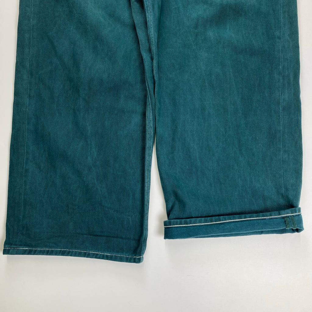 X LARGE エクストララージ / CONTRAST STITCH WIDE PANTS ワイドパンツ グリーン 参考定価：12,000+tax SIZE：34