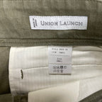 UNION LAUNCH ユニオンランチ / M-47タイプ カーゴパンツ オリーブ 参考定価：41,000+tax SIZE:SMALL