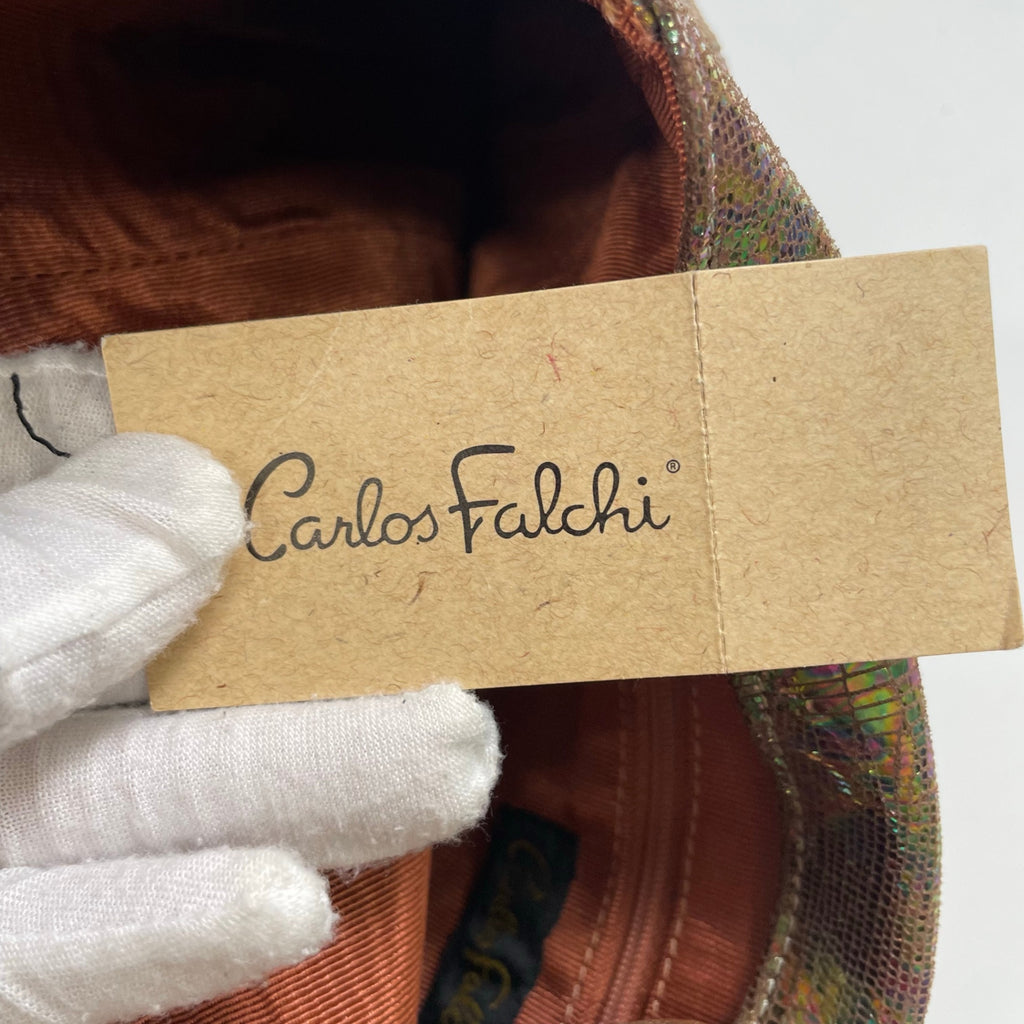 Carlos Falchi / サイケ柄ショルダーバッグ タグ付 参考定価：78,000-