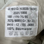 EURO VINTAGE / ドイツ軍コットンピケカーゴ SIZE:2