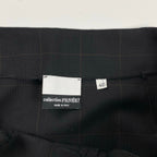 collection PRIVEE? コレクション プリヴェ / アシンメトリー ラップスカート チェック柄 ブラック 参考定価：45,000程度 SIZE：40(W73-75)