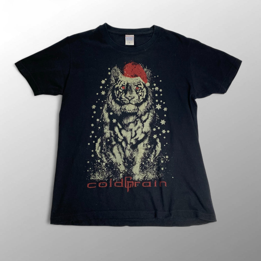 coldrain コールドレイン / WAR TIGER TEE 「THE WAR IS ON」 バンド Tシャツ 2014年 クリスマス限定 SIZE:L