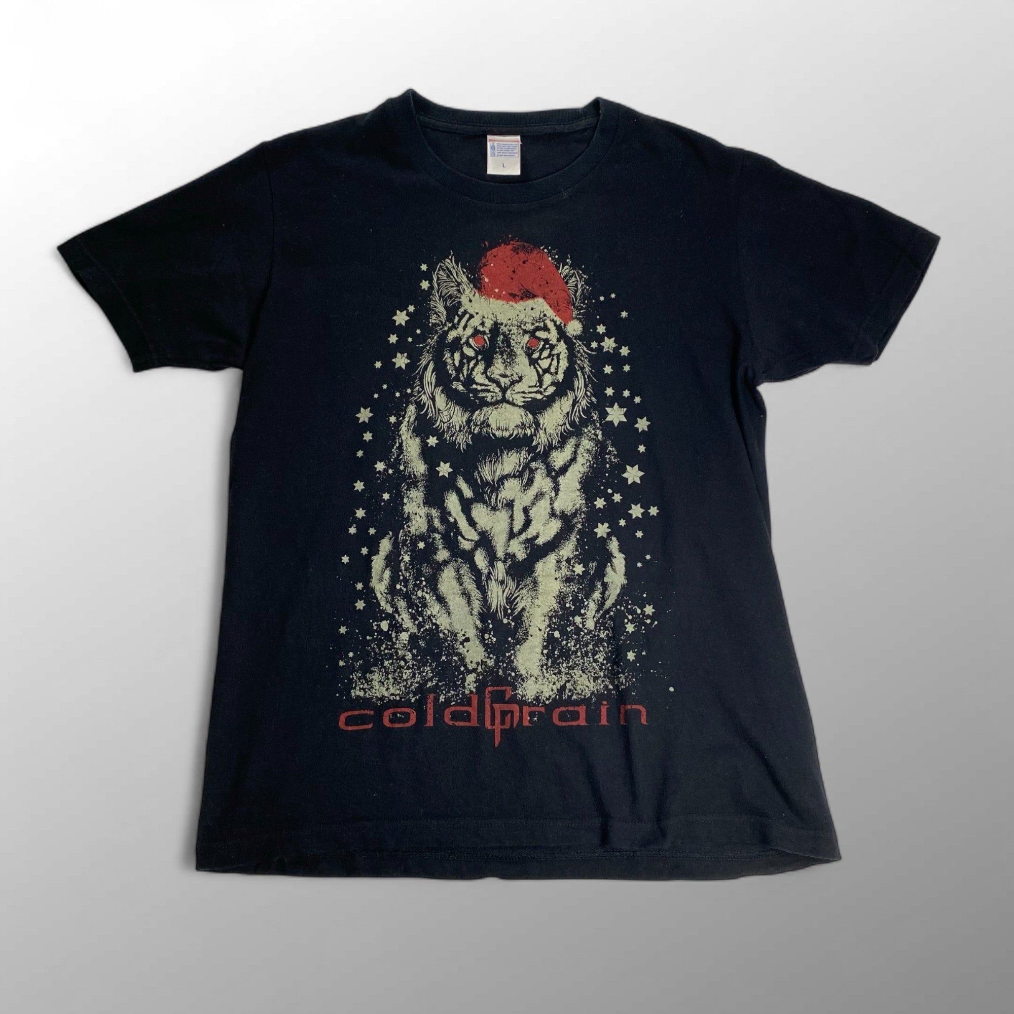 coldrain コールドレイン / WAR TIGER TEE 「THE WAR IS ON」 バンド Tシャツ 2014年 クリスマス限定 SIZE:L