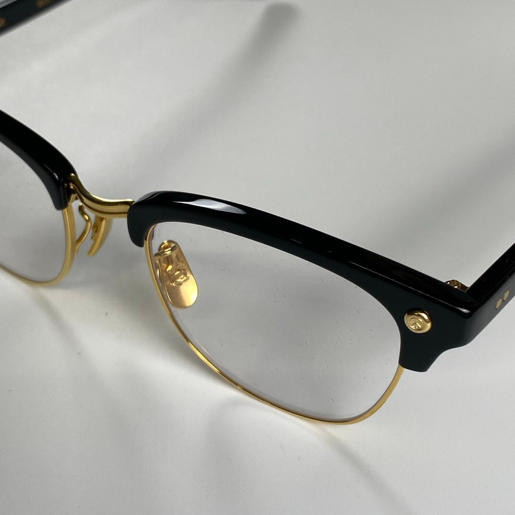 【極美品】　Porter classic × 金子眼鏡 / サーモント型 Smith Rivet Collection 度なしクリアレンズ K18リベット 参考定価：75,000+tax