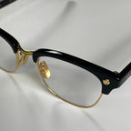 【極美品】　Porter classic × 金子眼鏡 / サーモント型 Smith Rivet Collection 度なしクリアレンズ K18リベット 参考定価：75,000+tax