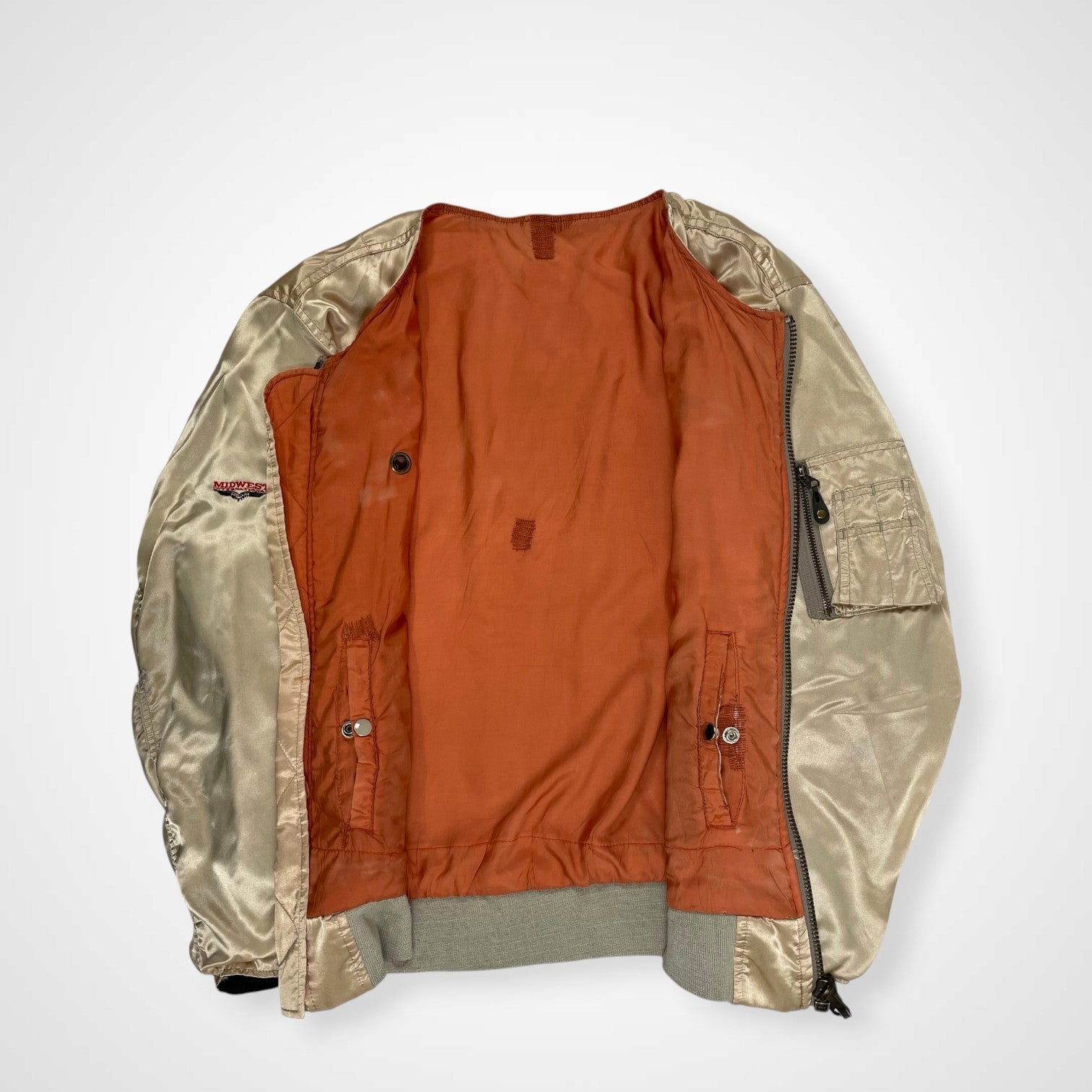 VINTAGE ヴィンテージ / 〈MIDWEST〉MA-1サンプリングスーベニアジャケット SIZE:XL