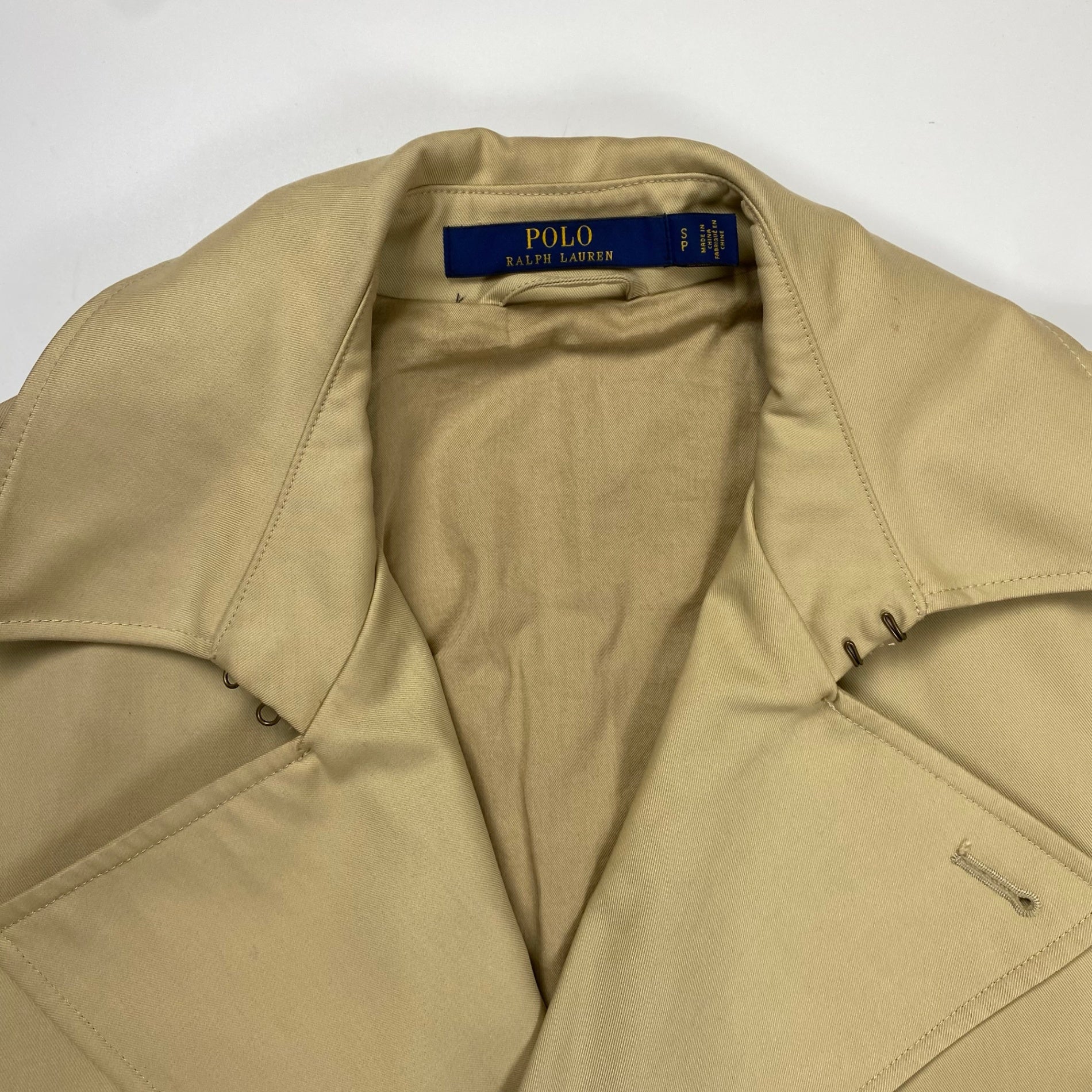 POLO RALPH LAUREN ポロ ラルフローレン / 100％コットンギャバ トレンチコート Dカン ガーメントカバー付 参考定価：89,000+tax SIZE:S