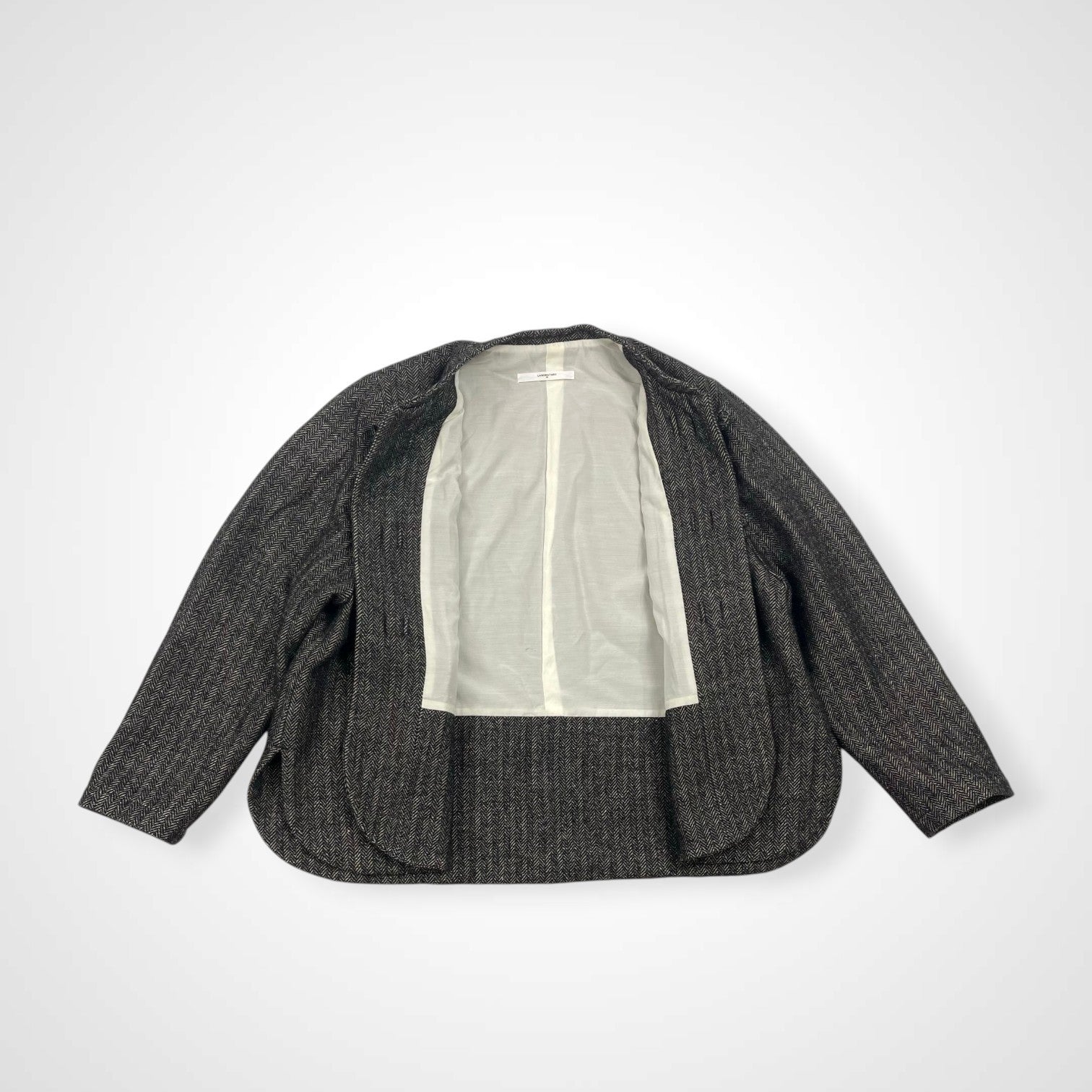 LABORATORY (Gauze#) ラボレイトリー / ウールリネンヘリンボーンアーバンチャイナジャケット 参考定価：31,500+tax SIZE:FREE