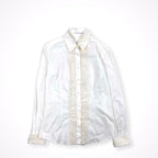 ERMANNO SCERVINO / コットンシルク フリル切替シャツ 参考定価：160,000程度 SIZE:44