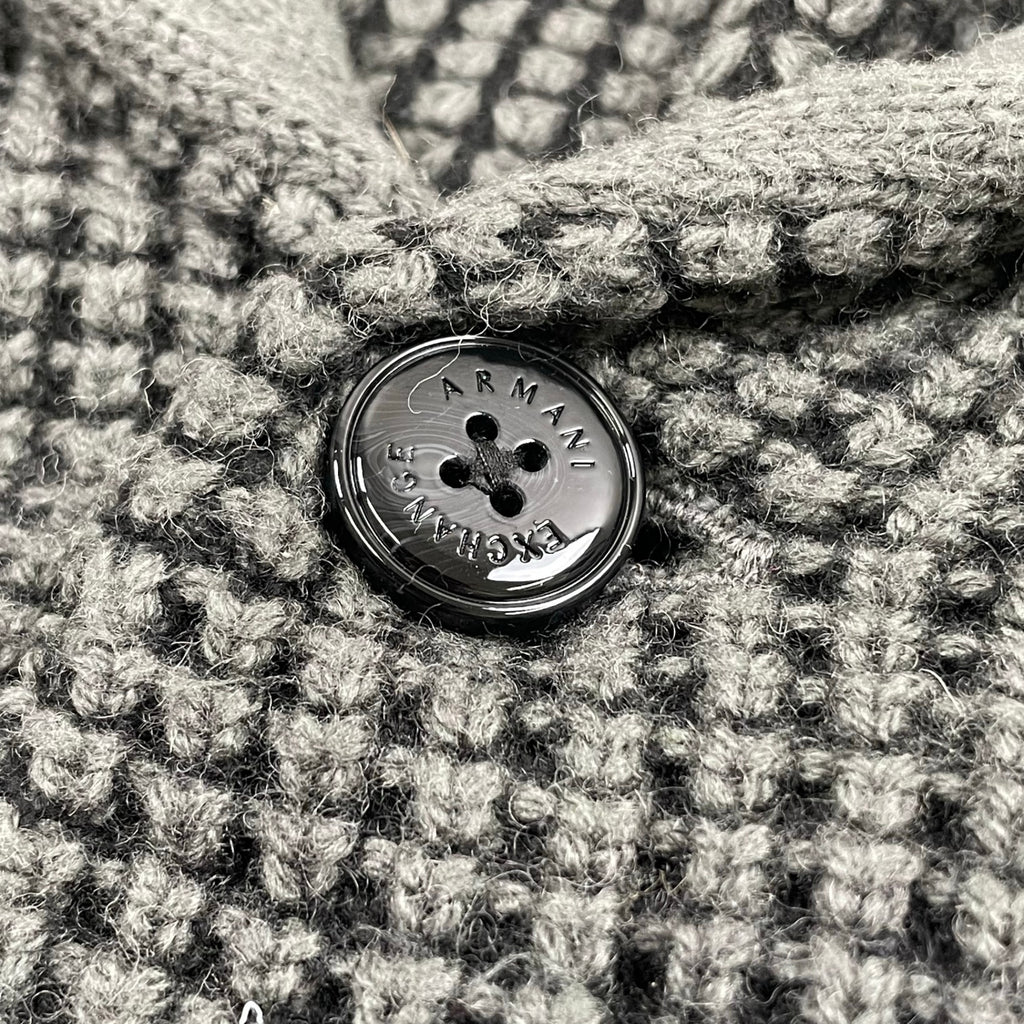 ARMANI EXCHANGE  アルマーニ エクスチェンジ / ワッフルニットショールカラーカーディガン  参考定価：35,000程度 SIZE:M