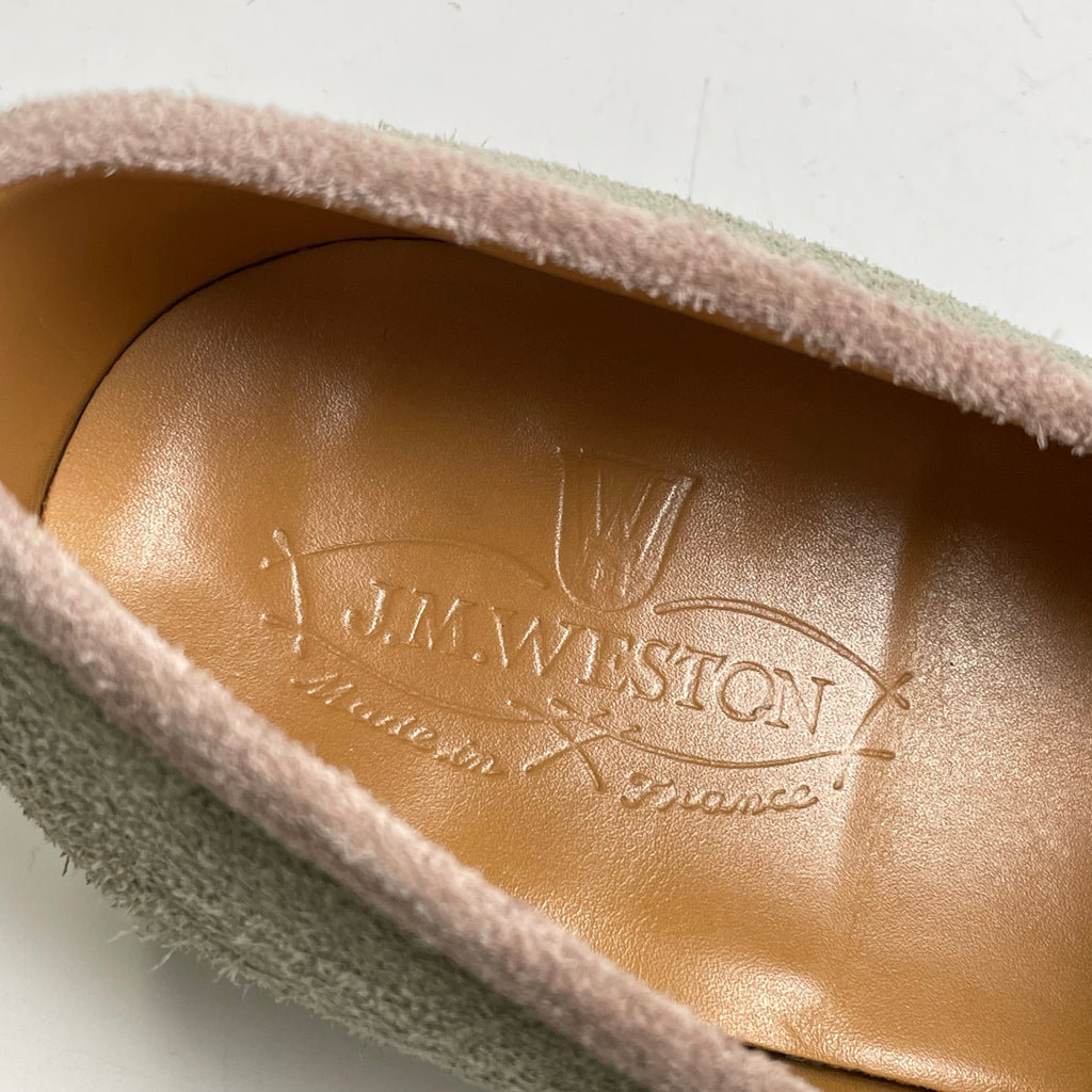 J.M. WESTON ジェイエムウエストン / 180 シグネチャーローファー スウェード 2トーン シューツリー付 参考定価：142,000+tax SIZE:7D(27cm程度)
