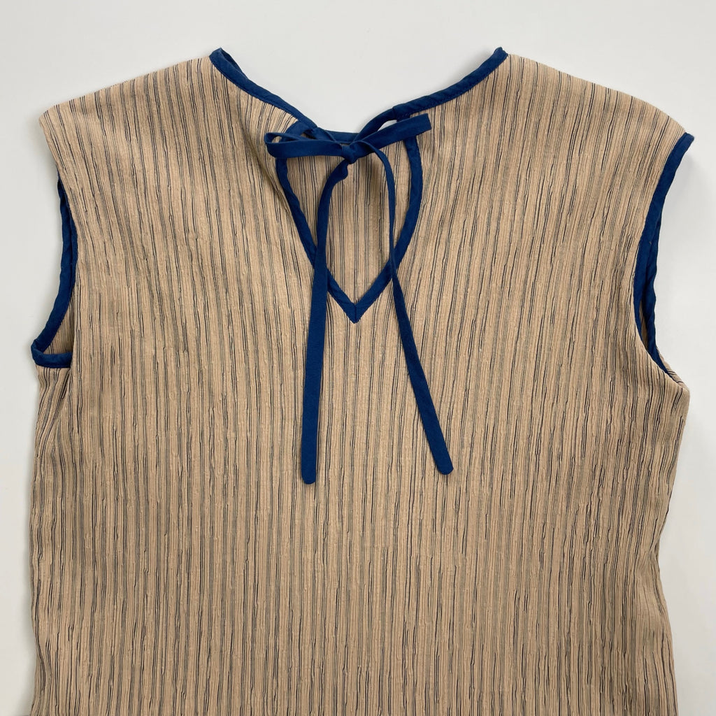 &her アンドハー / パイピングノースリーブドレス BEAMS取扱い 参考定価：20,000程度 SIZE：FREE