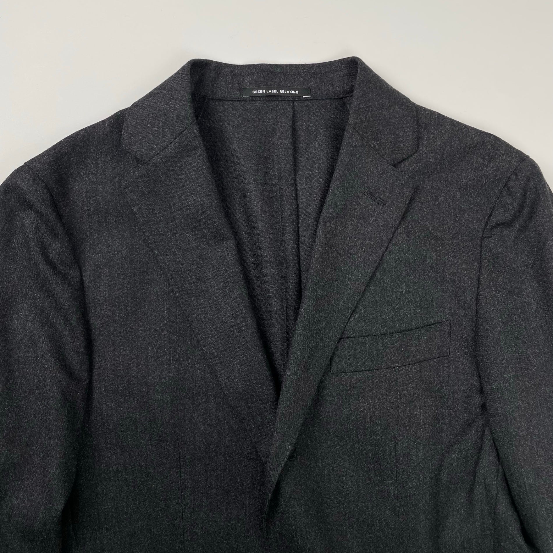 green label relaxing グリーンレーベル リラクシング / CANONICOフラノ2ピース セットアップ グレー 参考定価：45,000+tax SIZE:S程度