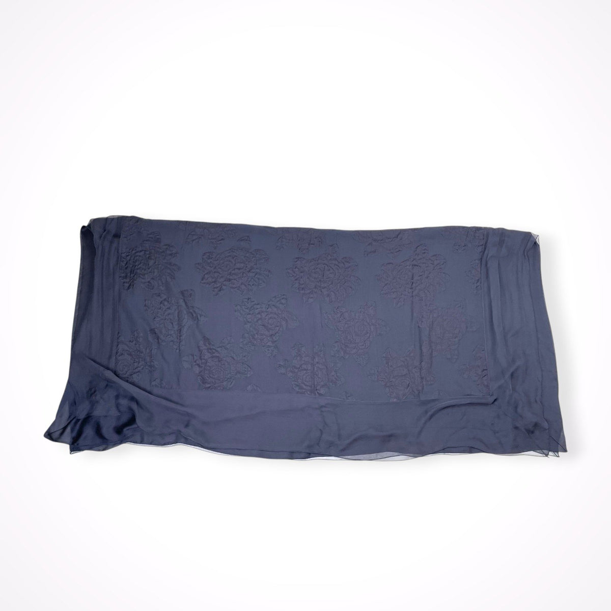 GIORGIO ARMANI / ピュアシルク フラワーストール 参考定価：65,000程度