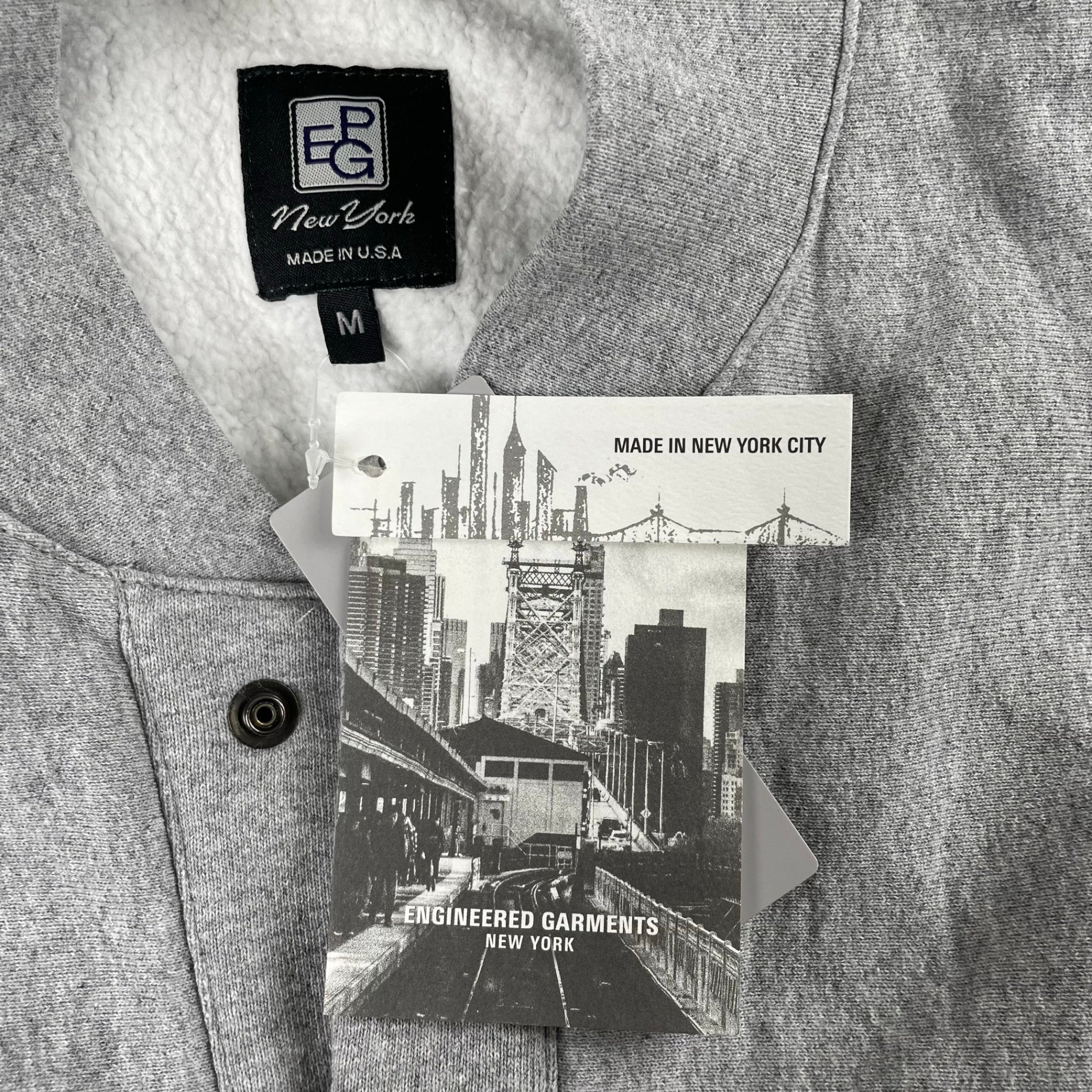 ENGINEERED GARMENTS × BEAMS PLUS エンジニアドガーメンツ ビームスプラス / SWEAT VEST スウェットベスト タグ付 グレー 参考定価：37,000+tax SIZE:M