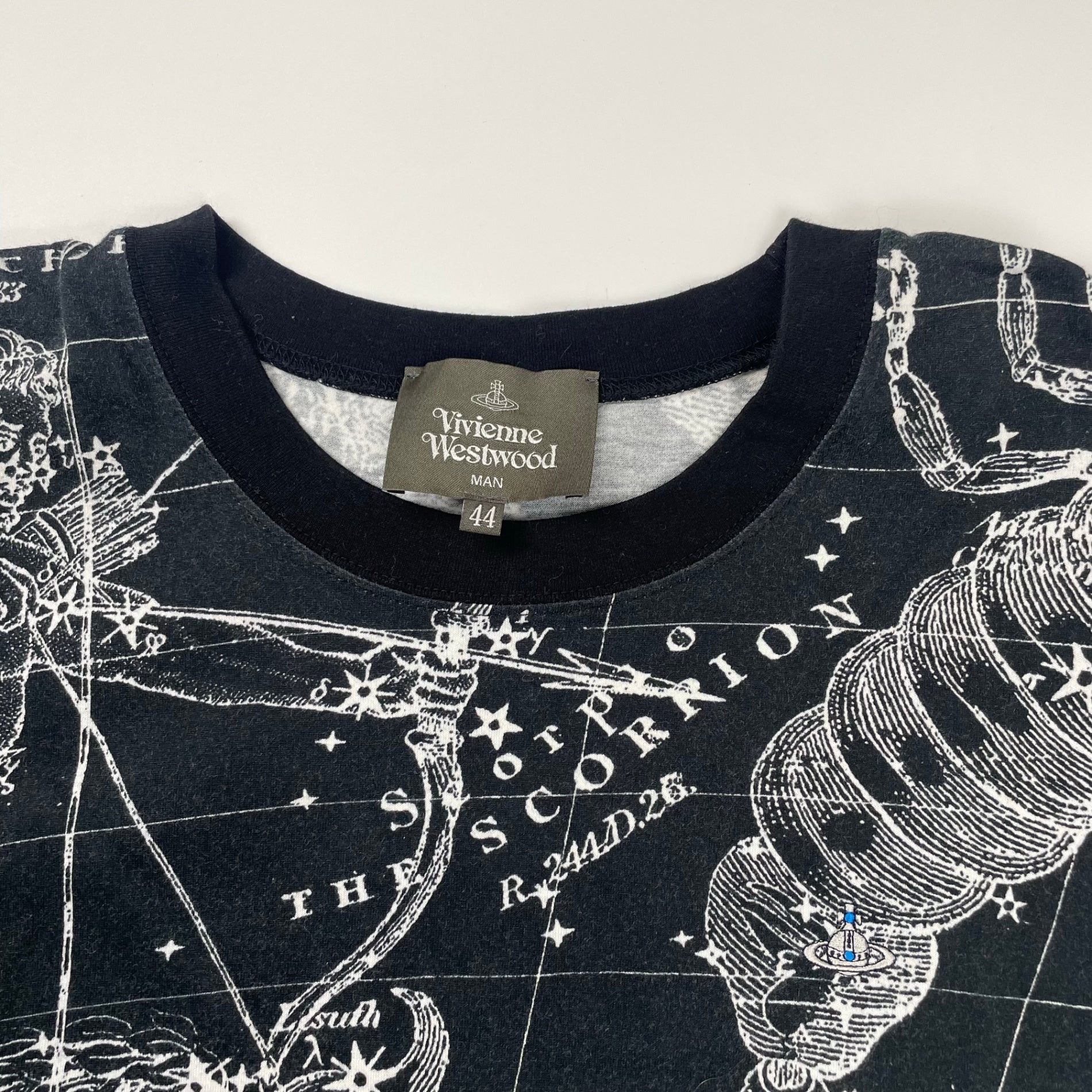 Vivienne Westwood MAN ヴィヴィアン ウエストウッド マン / Star sign TEE 星座 オーブ Tシャツ 参考定価：28,000程度 SIZE：44