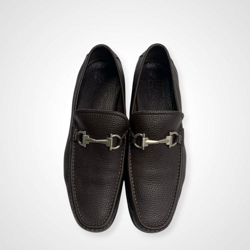 Salvatore Ferragamo サルバトーレ フェラガモ / ガンチーニビットローファー ブラウン 参考定価：70,000程度 SIZE:8 1/2