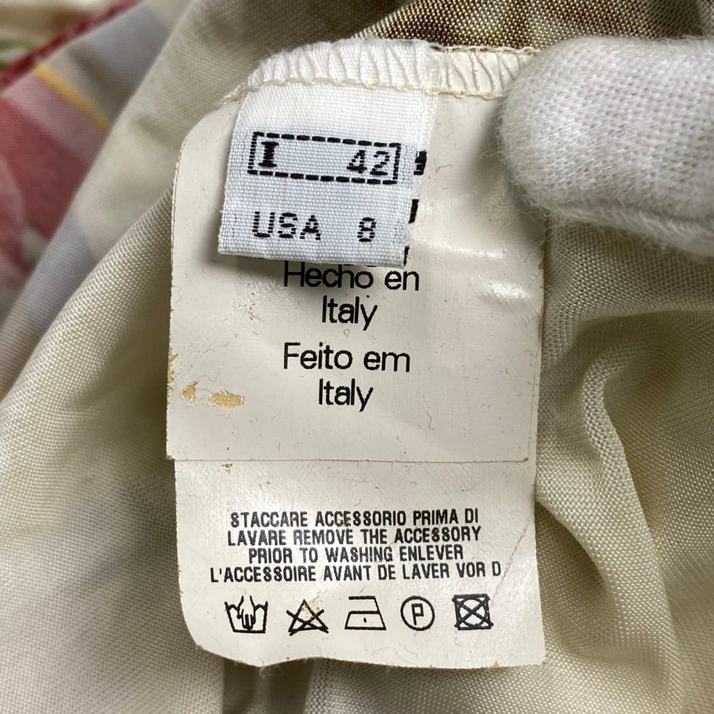 CLASS roberto cavalli クラス ロベルトカヴァリ / ボタニカルデザインカットソー ゼブラモチーフ金具 SIZE：42