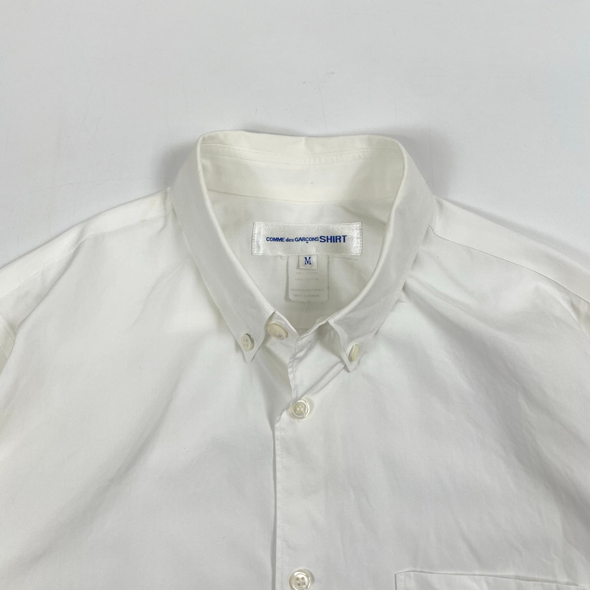 COMME des GARCONS SHIRT / ミニマルボタンダウンシャツ 参考定価：50,000程度 SIZE:M