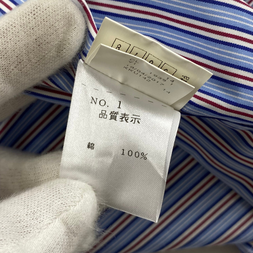 BARBA バルバ / ストライプ ドレスシャツ SIZE:39 15 1/2