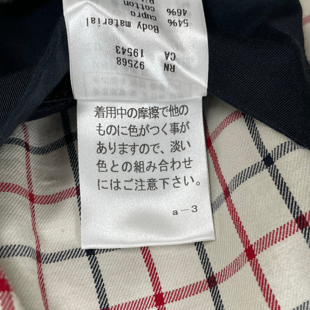 J.PRESS ジェイプレス / G-9TYPE コットンキュプラ ハリントンジャケット ネイビー×ホワイト 極美品 参考定価：50,000程度 SIZE:LL