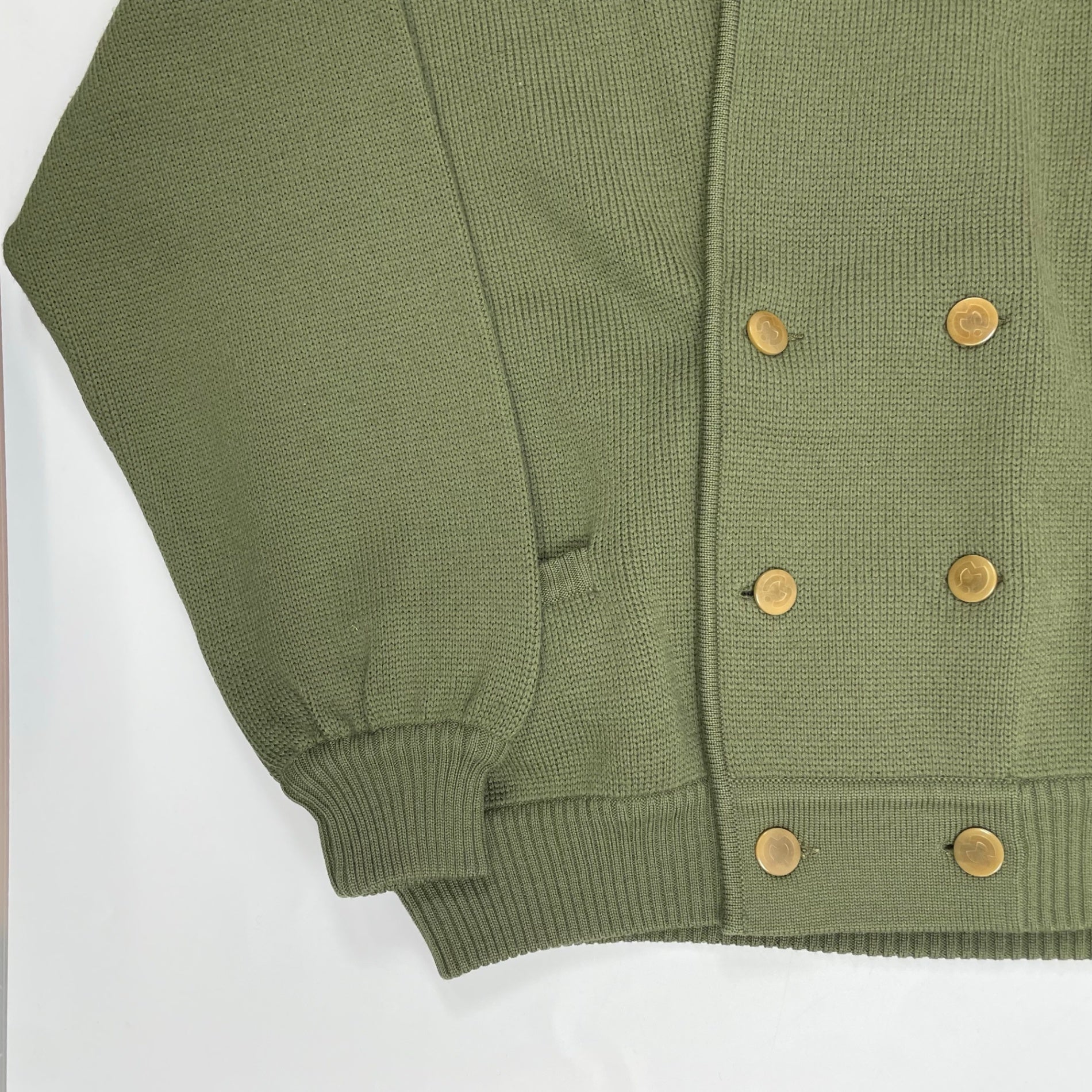 mila schon UOMO ミラショーン ウオモ / VINTAGE エンブレムニットジャケット MADE IN ITALY SIZE:M