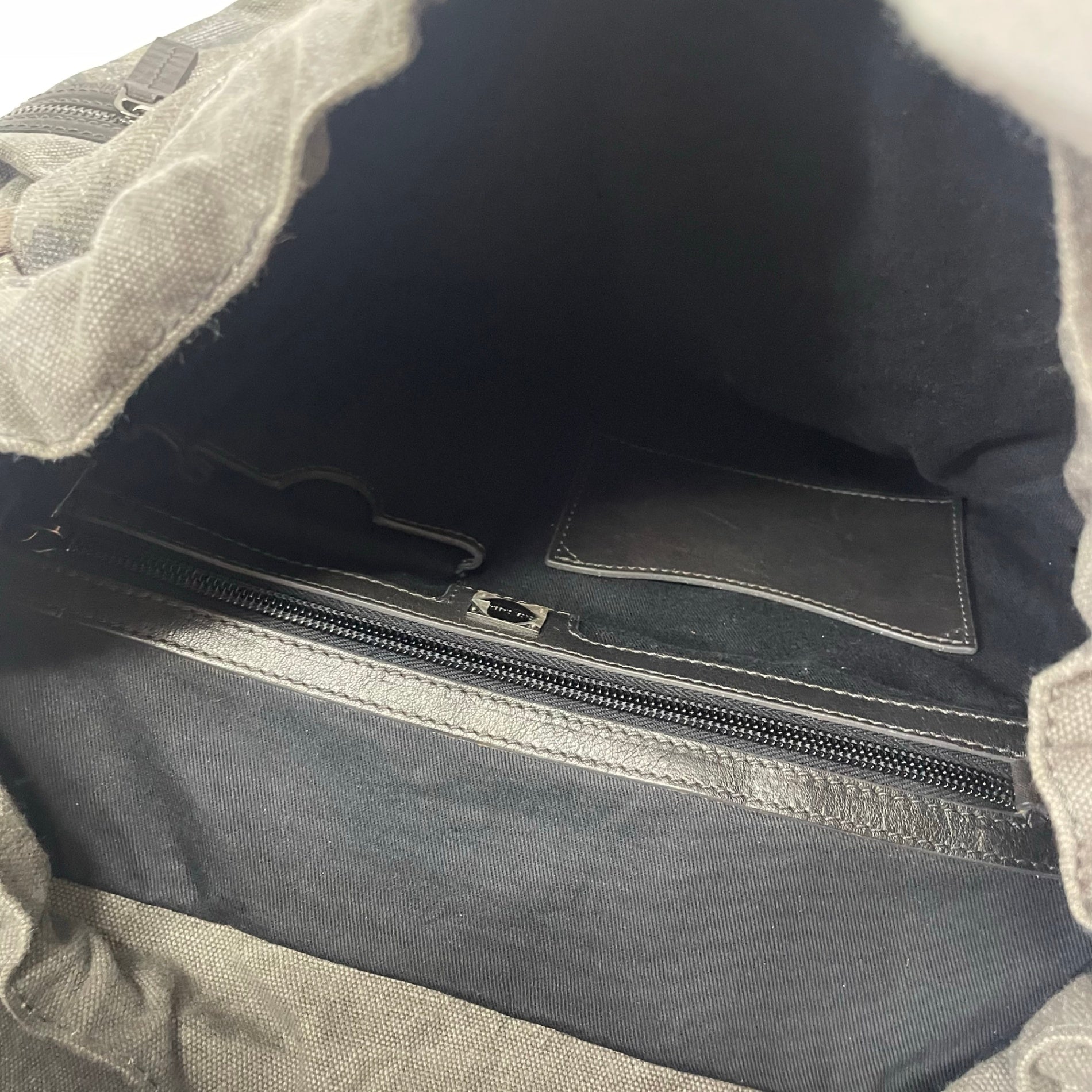 DOLCE＆GABBANA ドルチェ＆ガッバーナ / レザー切替キャンバスバックパック ギャランティーカード付