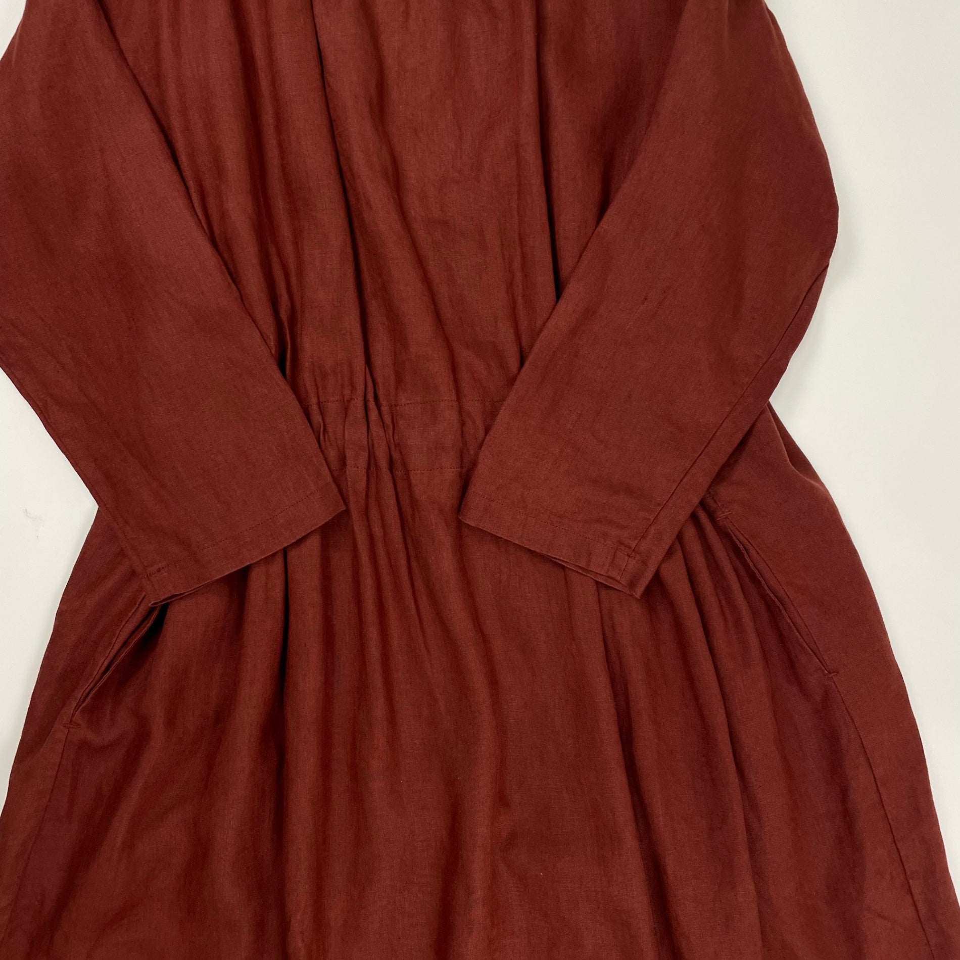 08 Mab ゼロハチマブ / 前開きリネンシャツワンピース 参考定価：16,000程度 SIZE:FREE