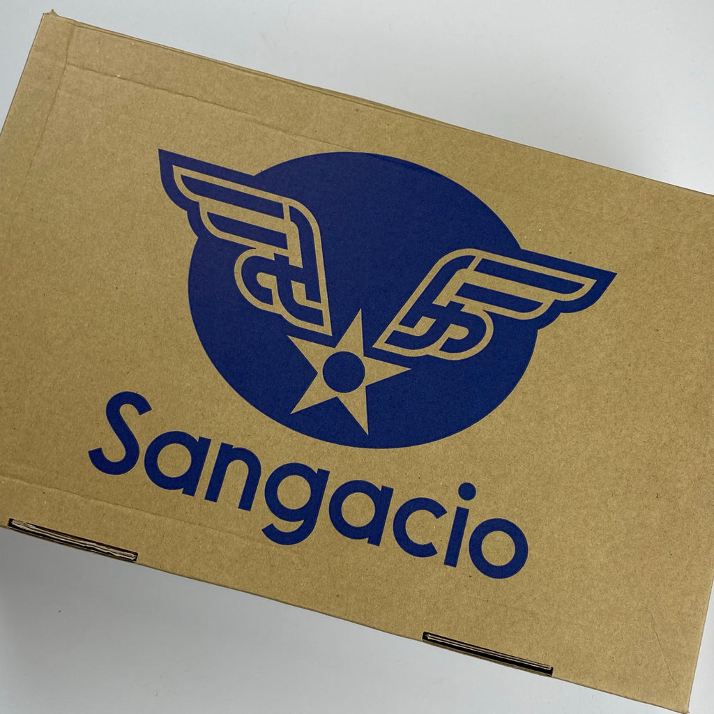 【未使用品】 Sangacio × PUNK DRUNKERS サンガッチョ パンクドランカーズ / にゅ × PDS「パ」 コラボスニーカー LIGHT GRAY