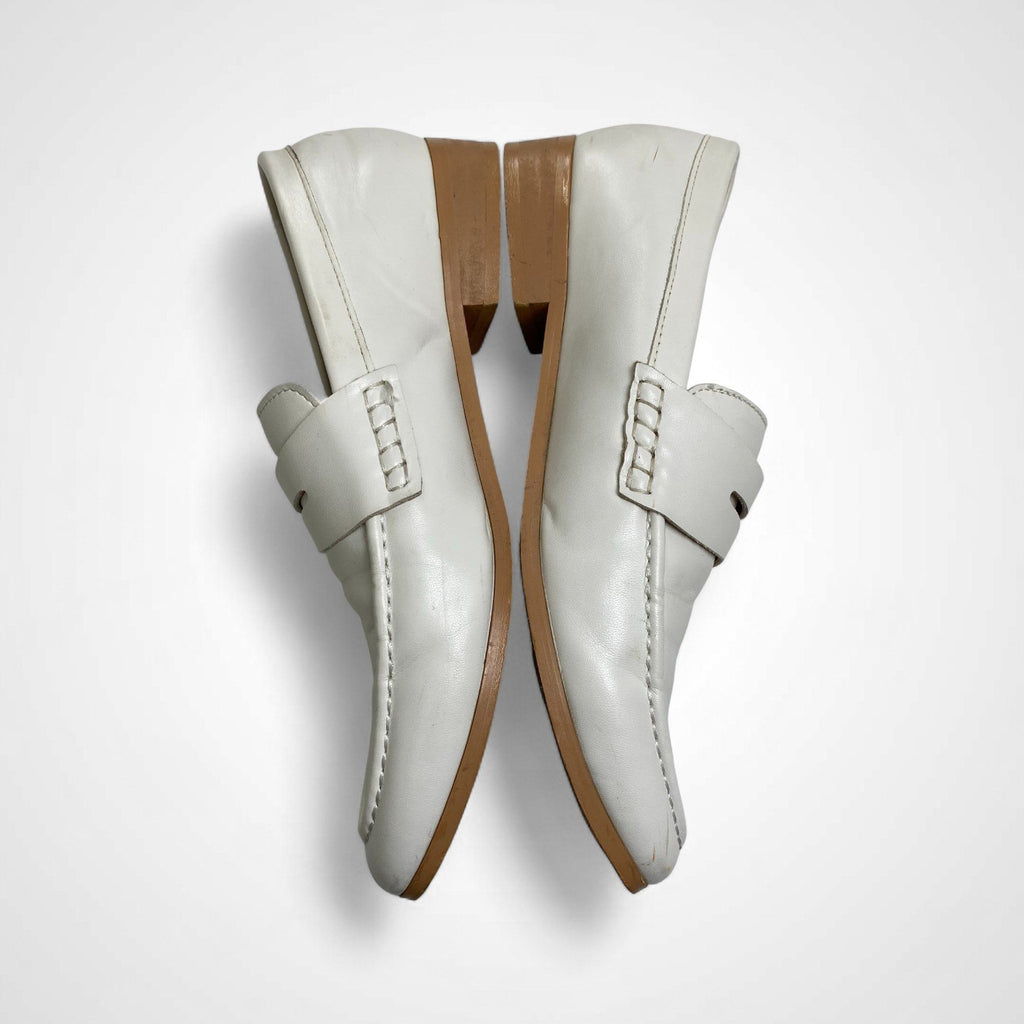 un/neu アンノイ / コインローファー ホワイト SIZE:M